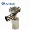 Stainless Steel Pneumatic Sanitary Zero Dead Leg Flush ISO Tank Bottom Valve